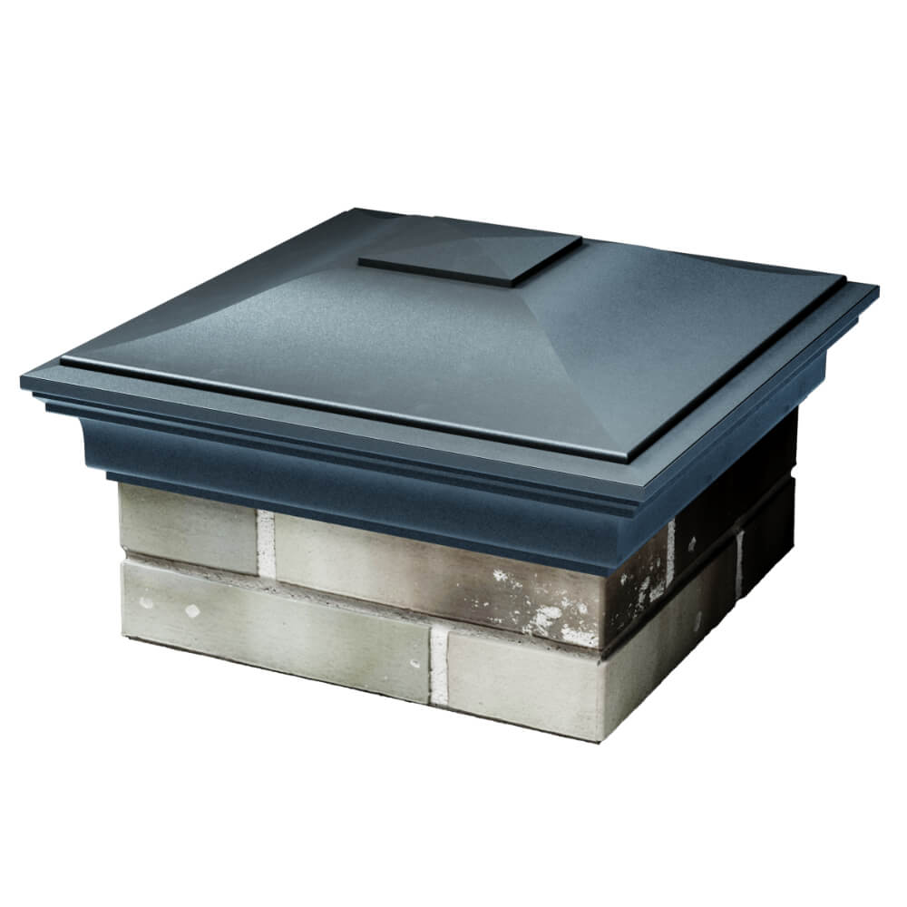 Колпак Zking Монблан Серый на столб 1.5х1.5 кирпича (385х385мм) в Батайске фото