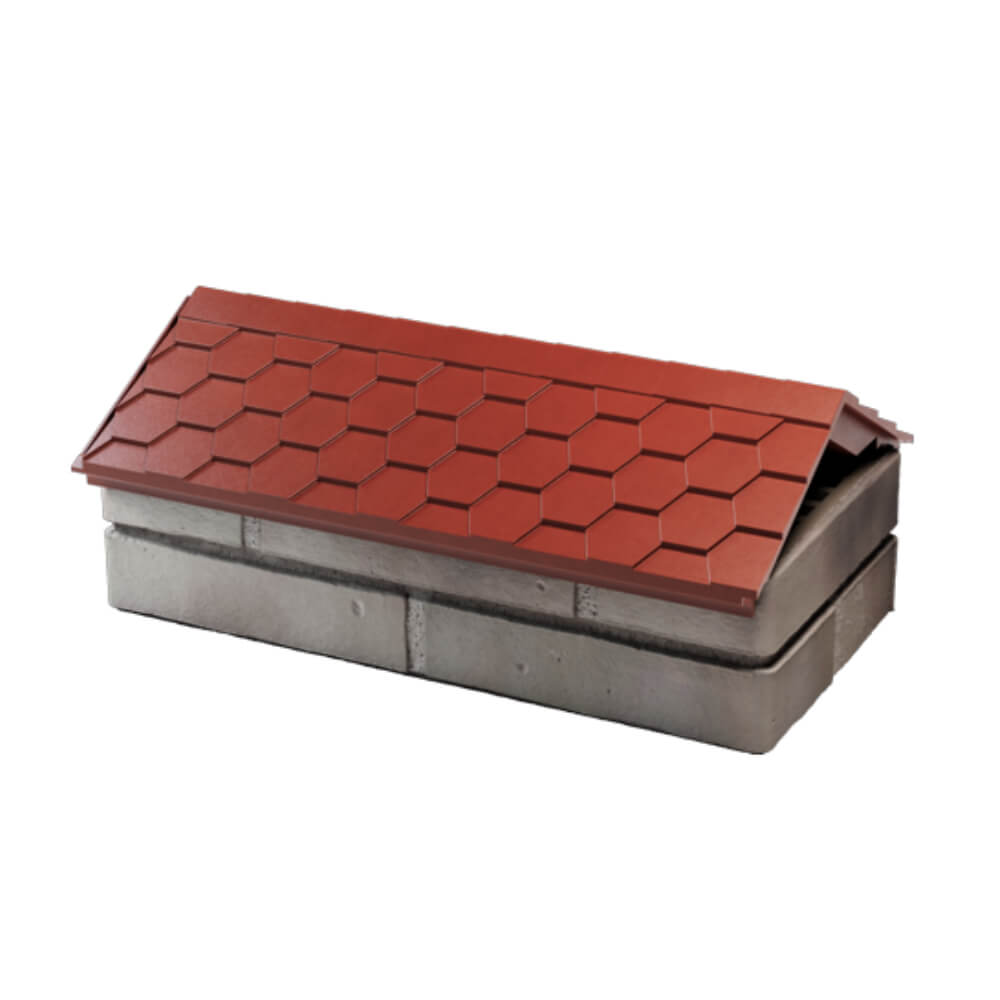 Парапет Zking Эверест Красный с посадкой на 1 кирпич (200/225/255мм) в Батайске фото