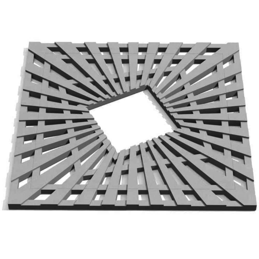 Приствольная решетка для дерева ZKING ATMOSPHERE 1.2х1.2м Серая Батайск фото