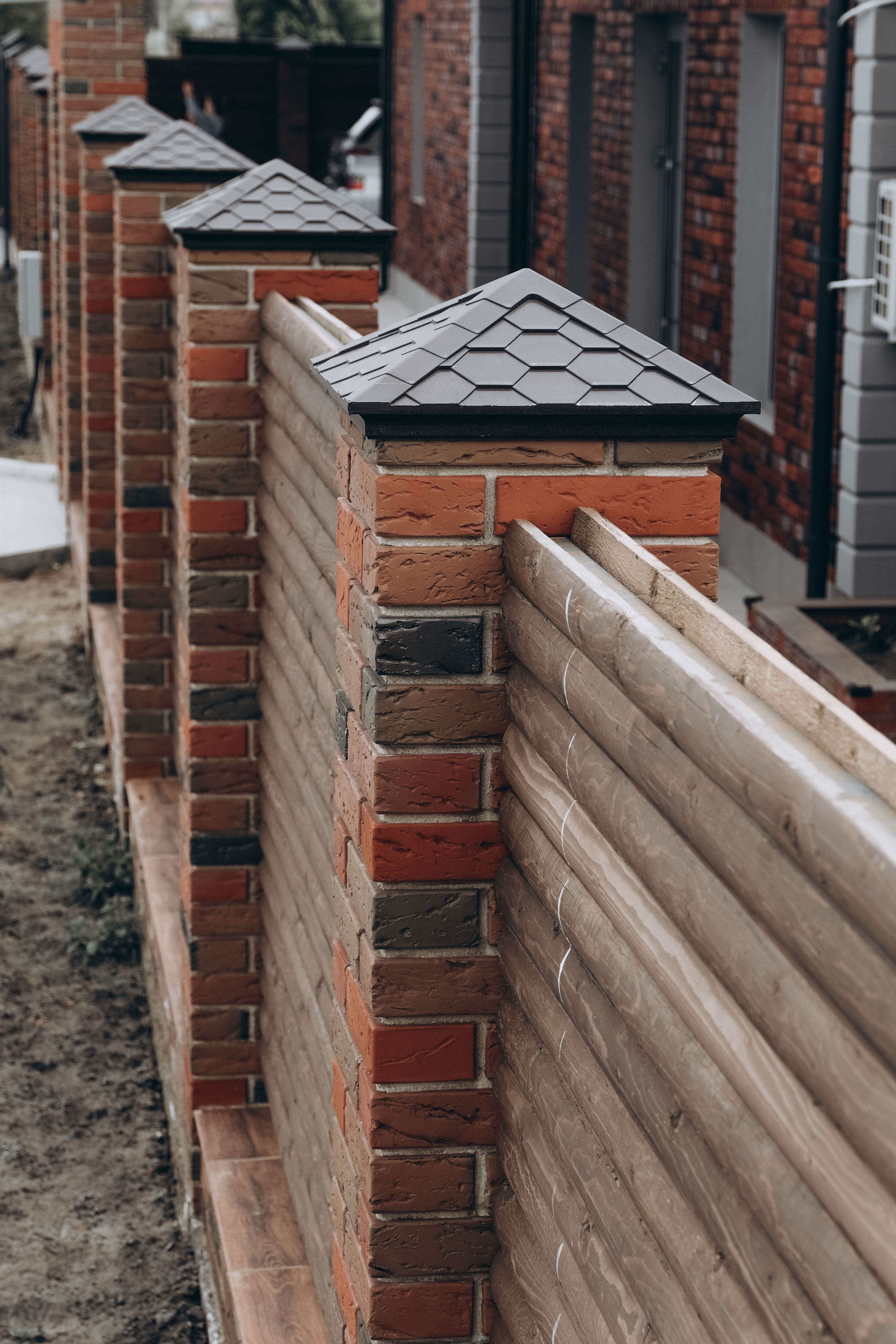 Колпак Zking Эверест Коричневый на столб 1.5х1.5 кирпича (390х390мм) в Батайске фото