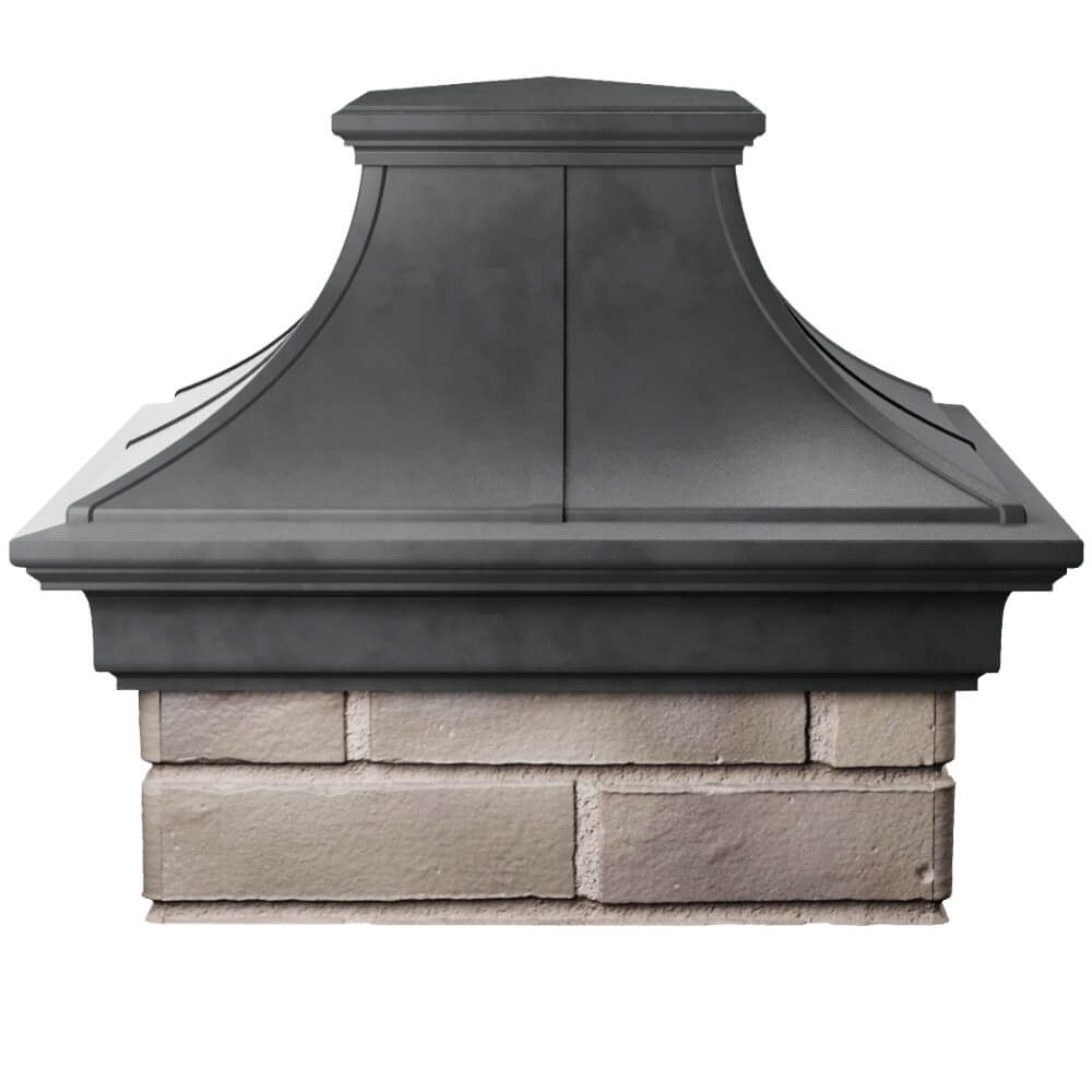 Колпак Zking Монблан Премиум Серый на столб 1.5х1.5 кирпича (385х385мм) Батайск фото