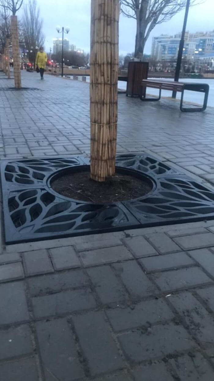 Приствольная решетка для дерева ZKING CRUST 1.2х1.2м Черная в Батайске фото