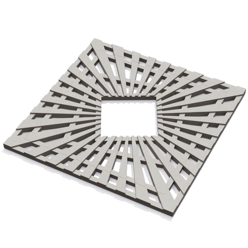 Приствольная решетка для дерева ZKING ATMOSPHERE 1.2х1.2м Бежевая в Батайске фото