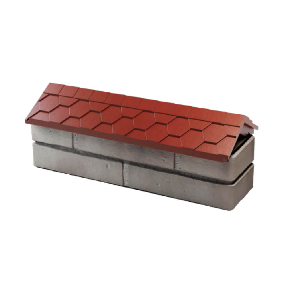 Парапет Zking Эверест Красный с посадкой на 0.5 кирпича (130мм) в Батайске фото