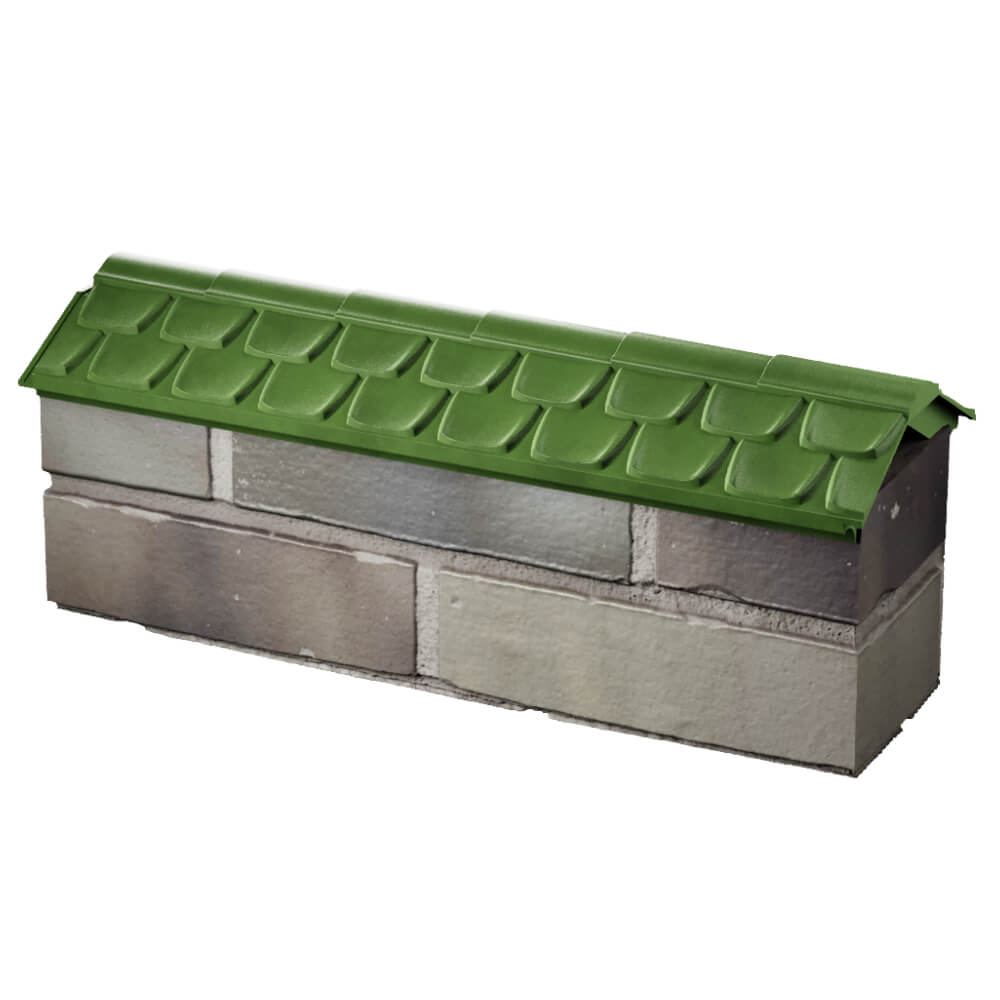 Парапет Zking Эльбрус Зеленый с посадкой на 0.5 кирпича (130мм) в Батайске фото