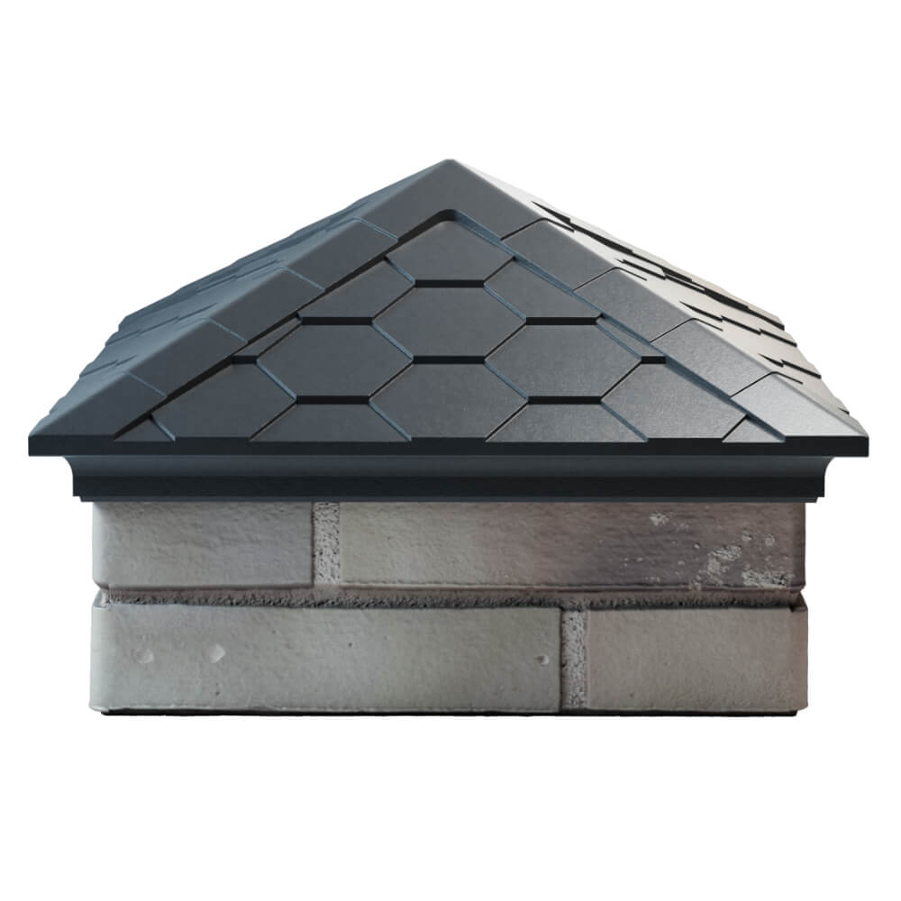 Колпак Zking Эверест Серый на столб 1.5х1.5 кирпича (390х390мм) Батайск фото