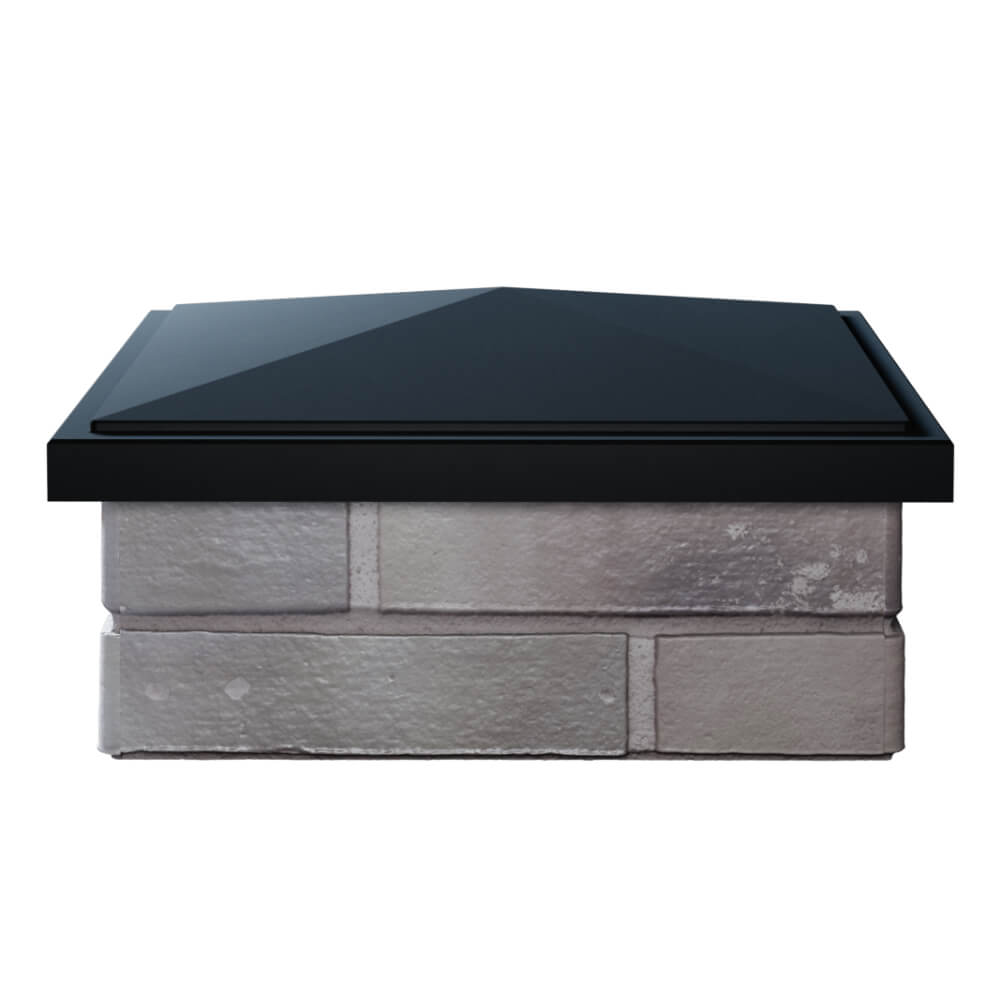 Колпак Zking БонаМоно Черный на столб 1.5х1.5 кирпича (385х385, 400х400мм) Батайск фото