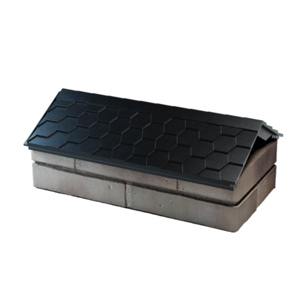 Парапет Zking Эверест Черный с посадкой на 1 кирпич (200/225/255мм) в Батайске фото