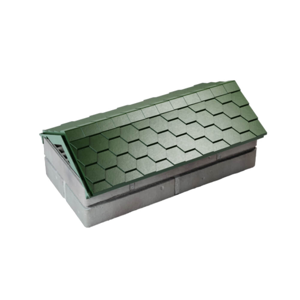 Парапет Zking Эверест Зеленый с посадкой на 1 кирпич (200/225/255мм) в Батайске фото