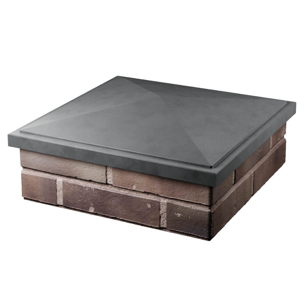 Колпак Zking БонаМоно Серый на столб 2х2 кирпича (515х515, 530х530мм) в Батайске фото