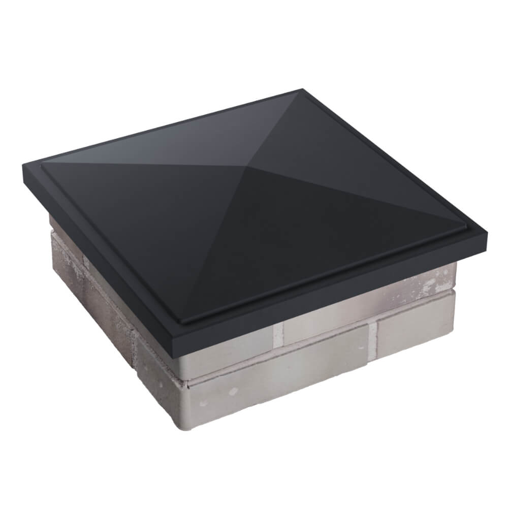 Колпак Zking БонаМоно Серый на столб 1.5х1.5 кирпича (385х385, 400х400мм) в Батайске фото