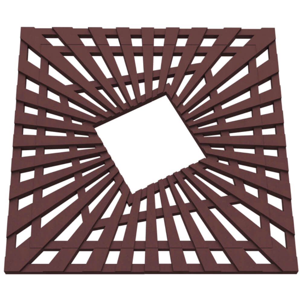 Приствольная решетка для дерева ZKING ATMOSPHERE 1.2х1.2м Коричневая в Батайске фото