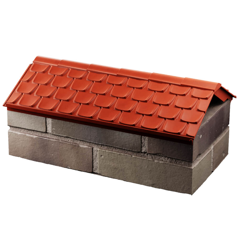 Парапет Zking Эльбрус Красный с посадкой на 1 кирпич (255мм) в Батайске фото