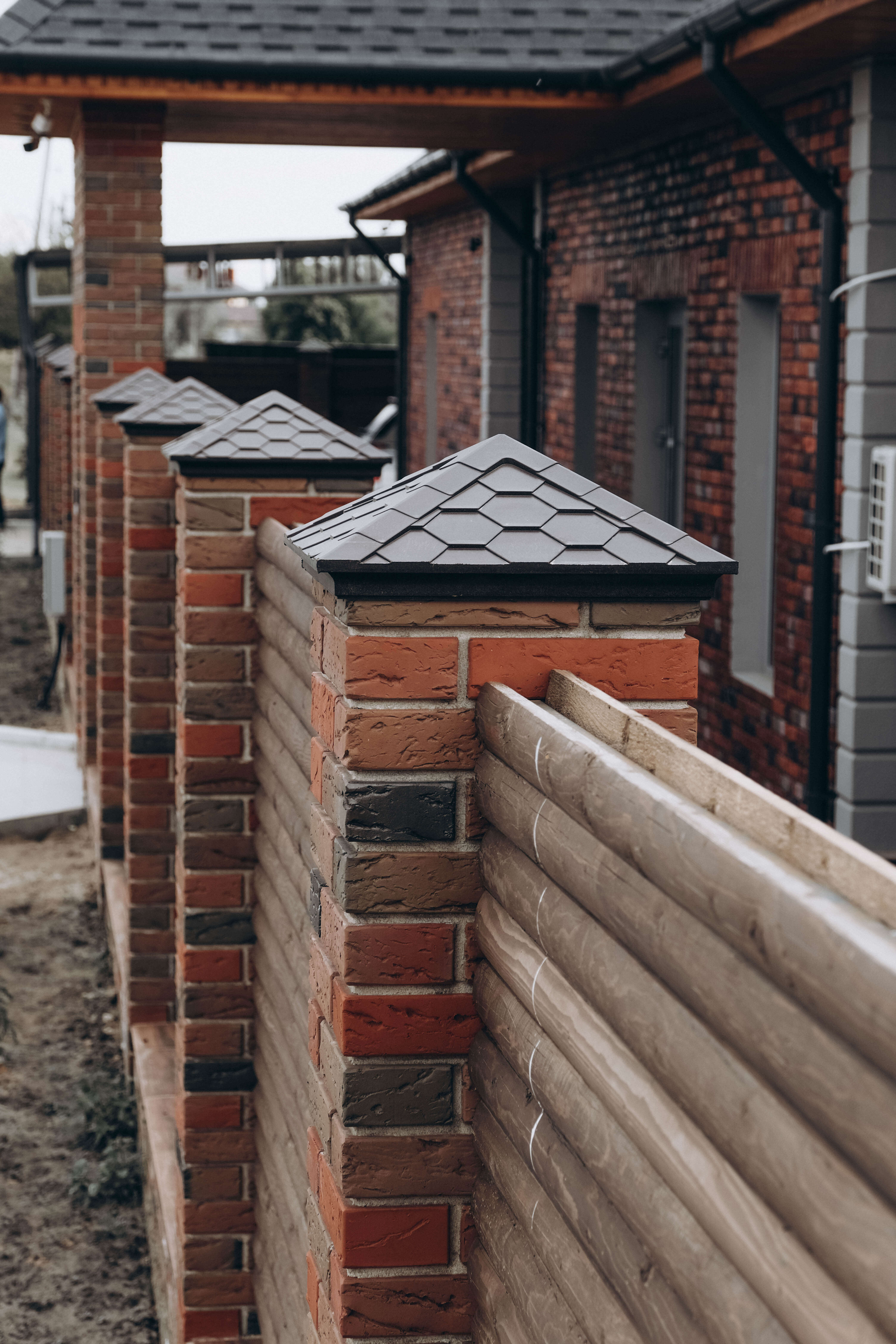 Колпак Zking Эверест Коричневый на столб 1.5х1.5 кирпича (390х390мм) в Батайске фото