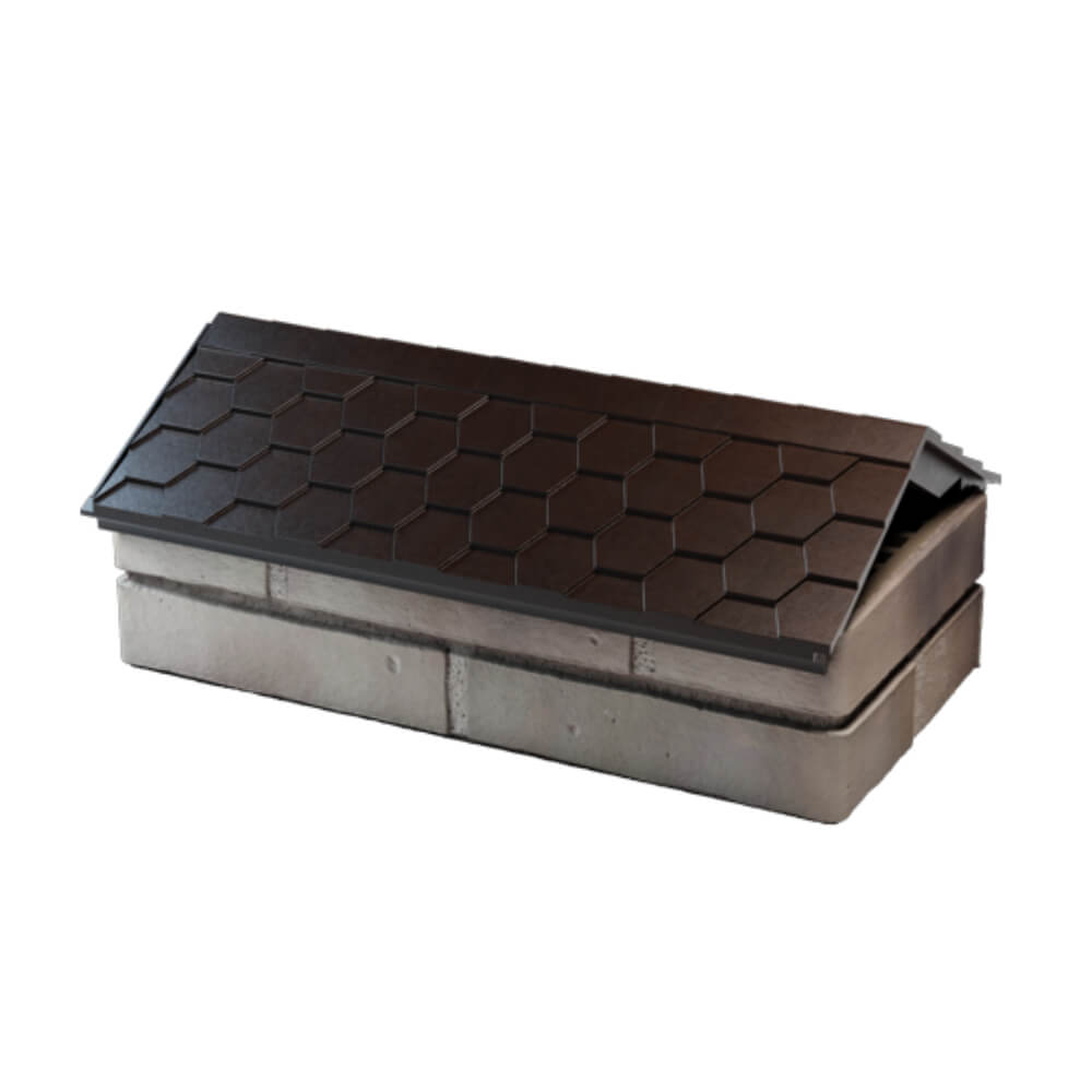 Парапет Zking Эверест Коричневый с посадкой на 1 кирпич (200/225/255мм) в Батайске фото