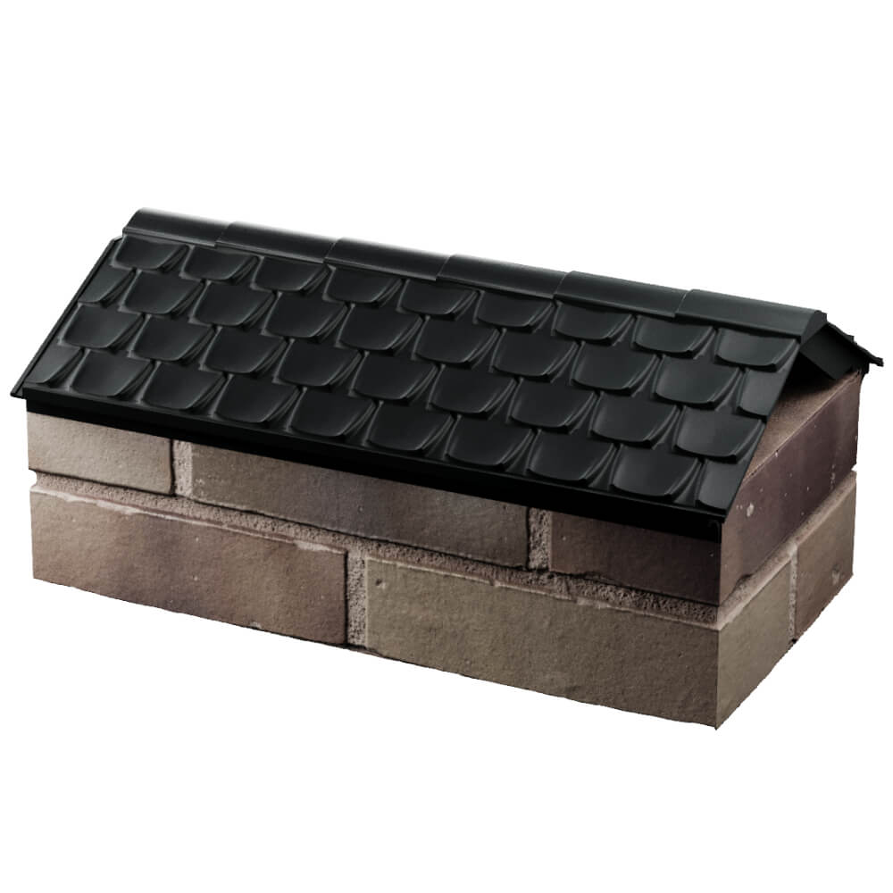 Парапет Zking Эльбрус Черный с посадкой на 1 кирпич (255мм) в Батайске фото