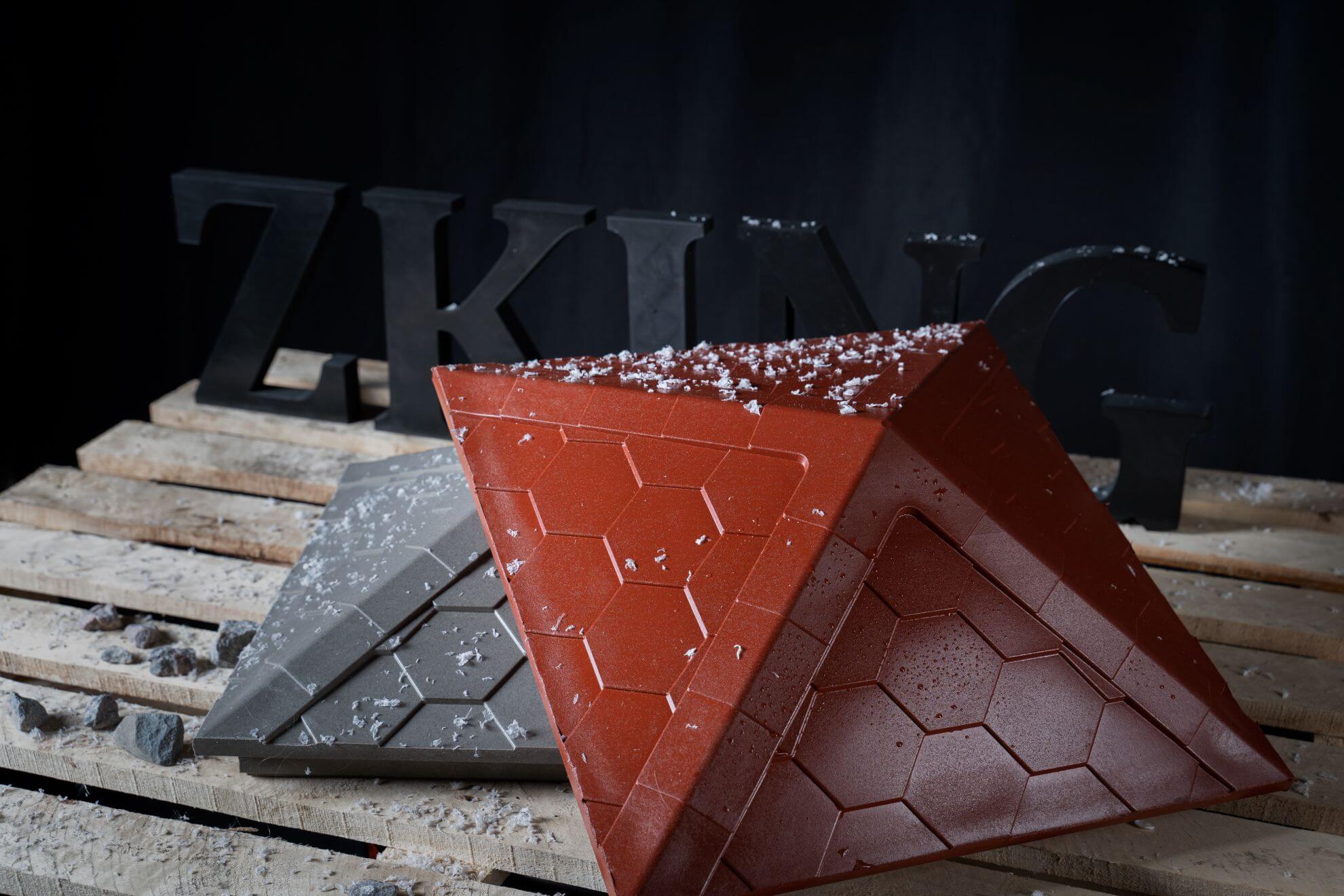 Колпак Zking Эверест Красный на столб 1.5х1.5 кирпича (390х390мм) в Батайске фото