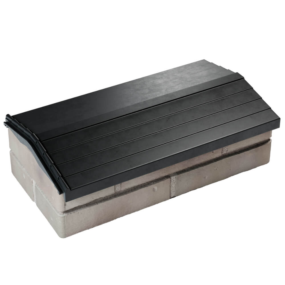 Парапет Zking Бона ХайТек Черный с посадкой на 1 кирпич (200/225/255мм) в Батайске фото