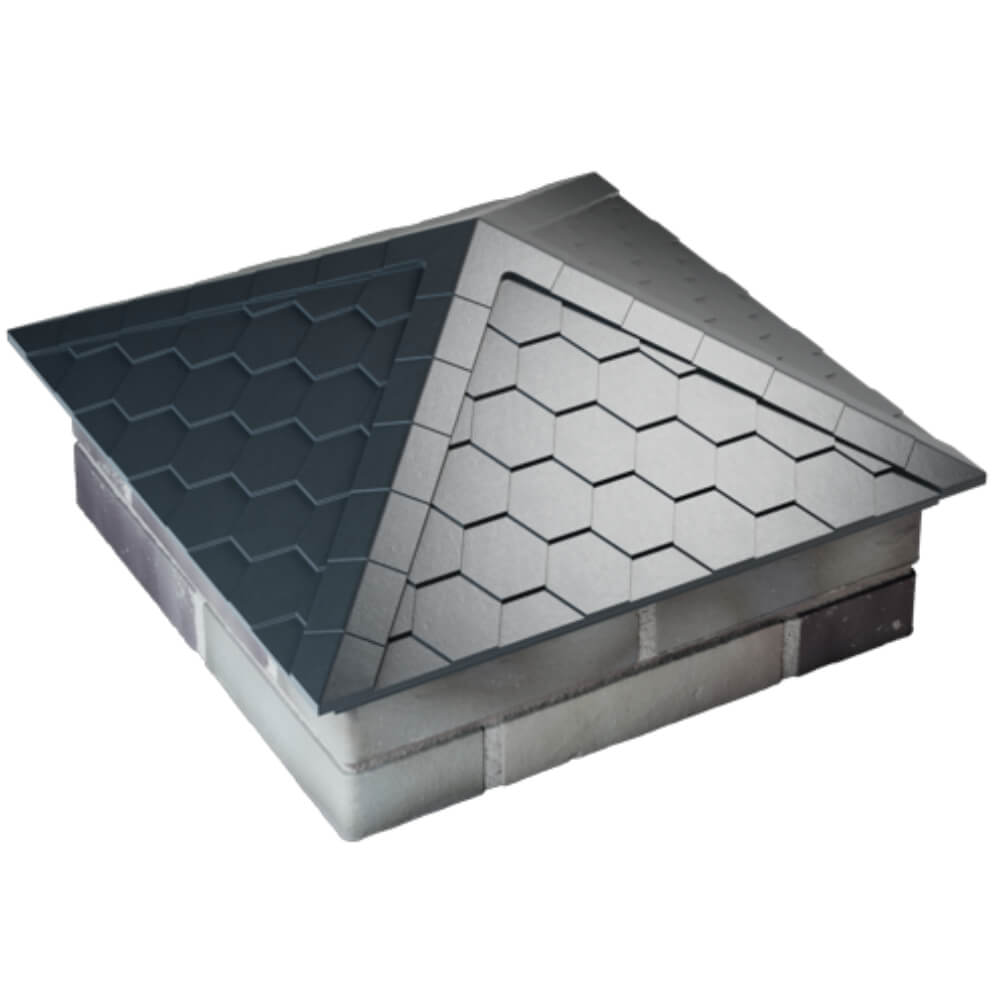 Колпак Zking Эверест Серый на столб 2х2 кирпича (535х535мм) Батайск фото