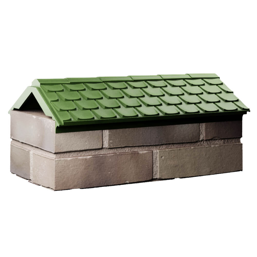 Парапет Zking Эльбрус Зеленый с посадкой на 1 кирпич (255мм) Батайск фото