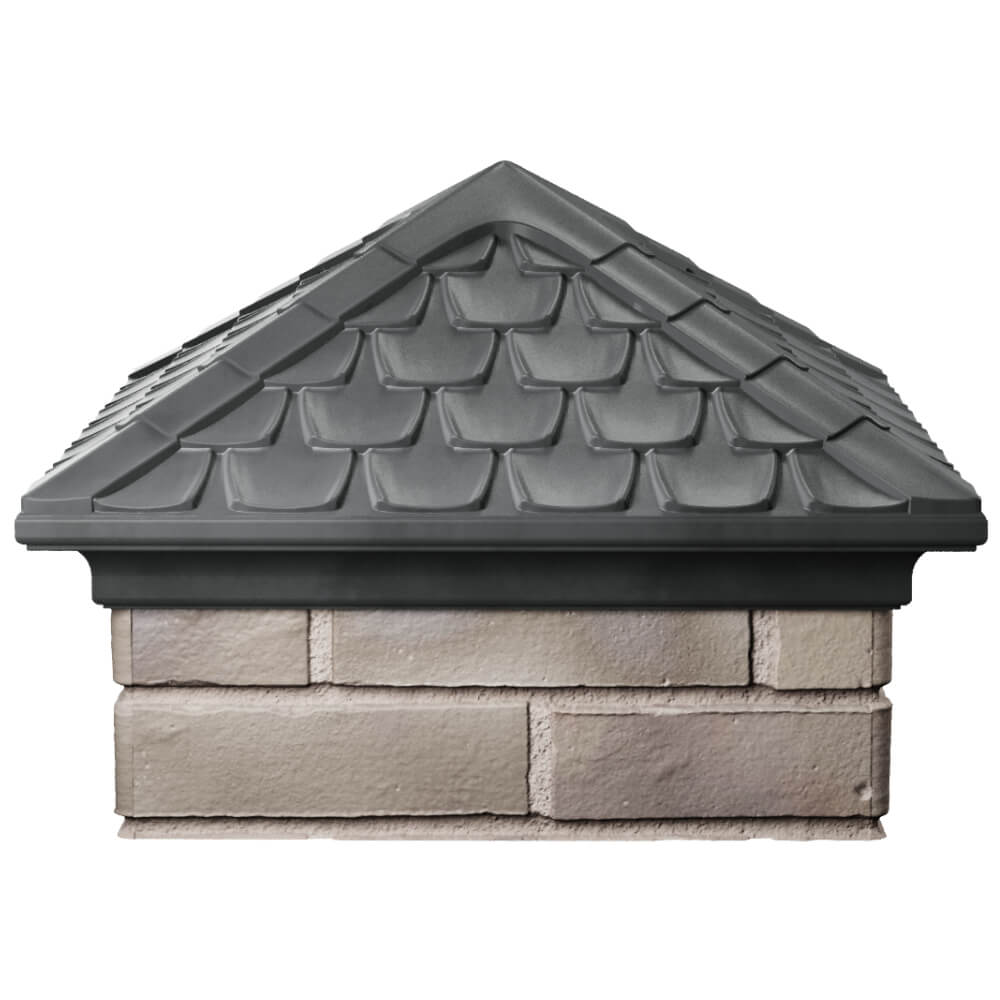 Колпак Zking Эльбрус Серый на столб 1.5х1.5 кирпича (385х385мм) Батайск фото