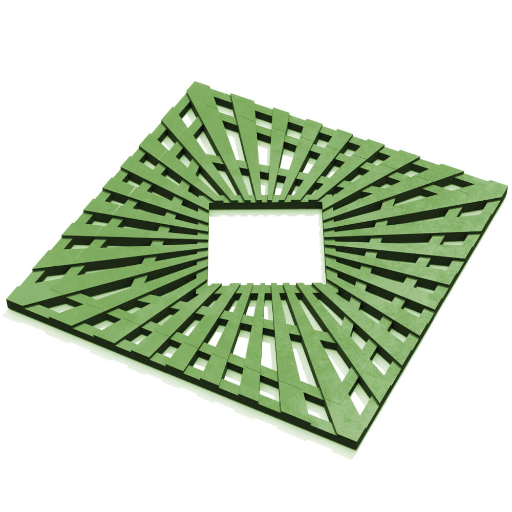 Приствольная решетка для дерева ZKING ATMOSPHERE 1.2х1.2м Зеленая в Батайске фото