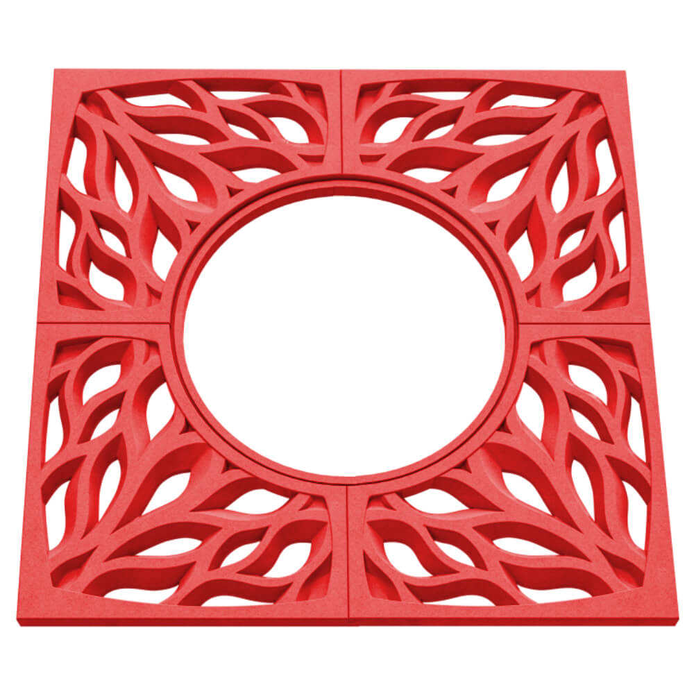 Приствольная решетка для дерева ZKING CRUST 1.2х1.2м Красная в Батайске фото