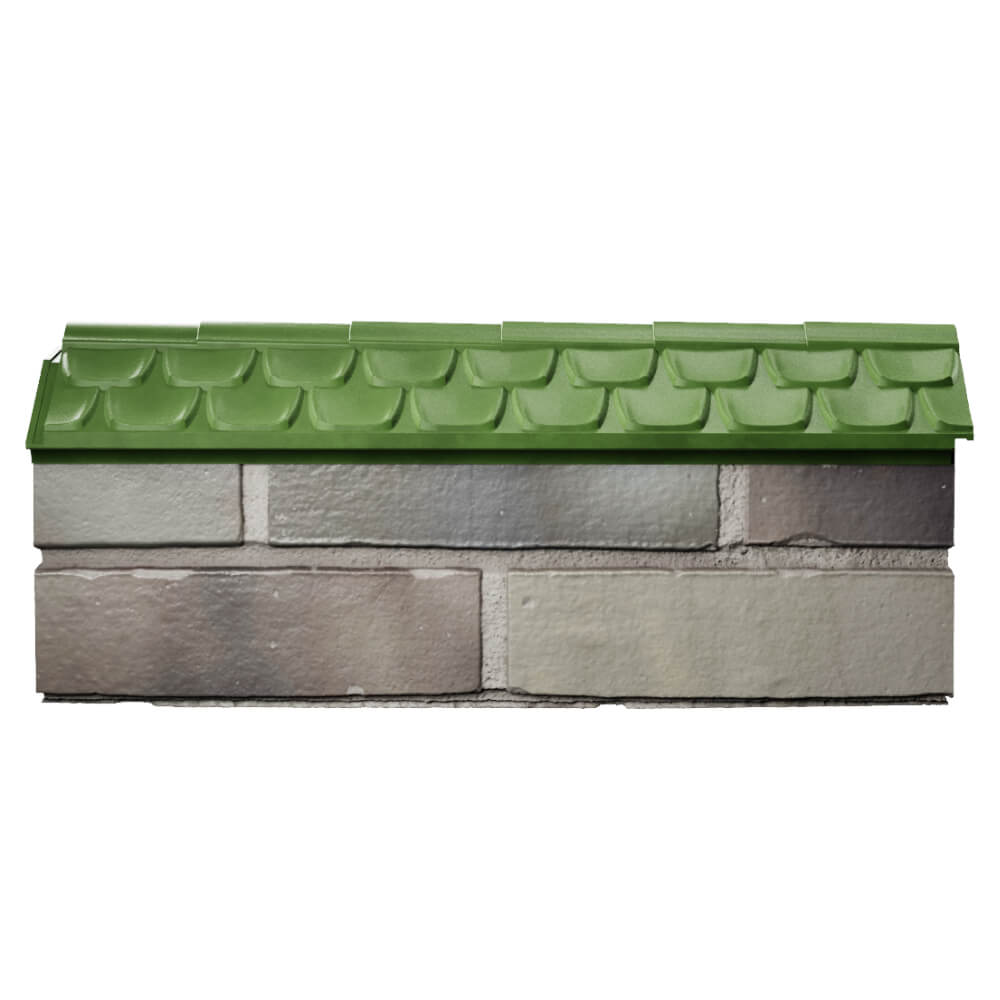 Парапет Zking Эльбрус Зеленый с посадкой на 0.5 кирпича (130мм) в Батайске фото