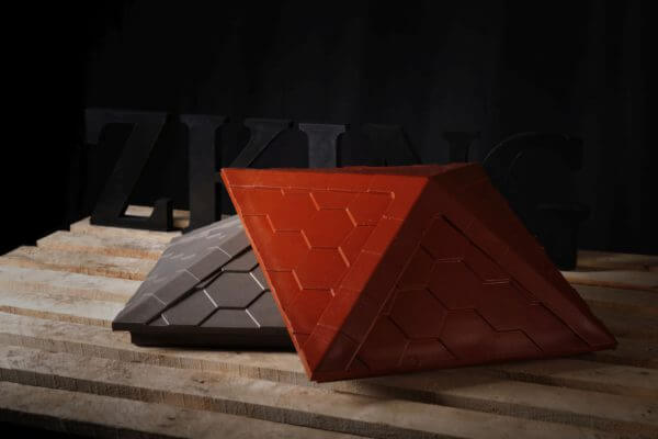 Колпак Zking Эверест Красный на столб 1.5х1.5 кирпича (390х390мм) в Батайске фото