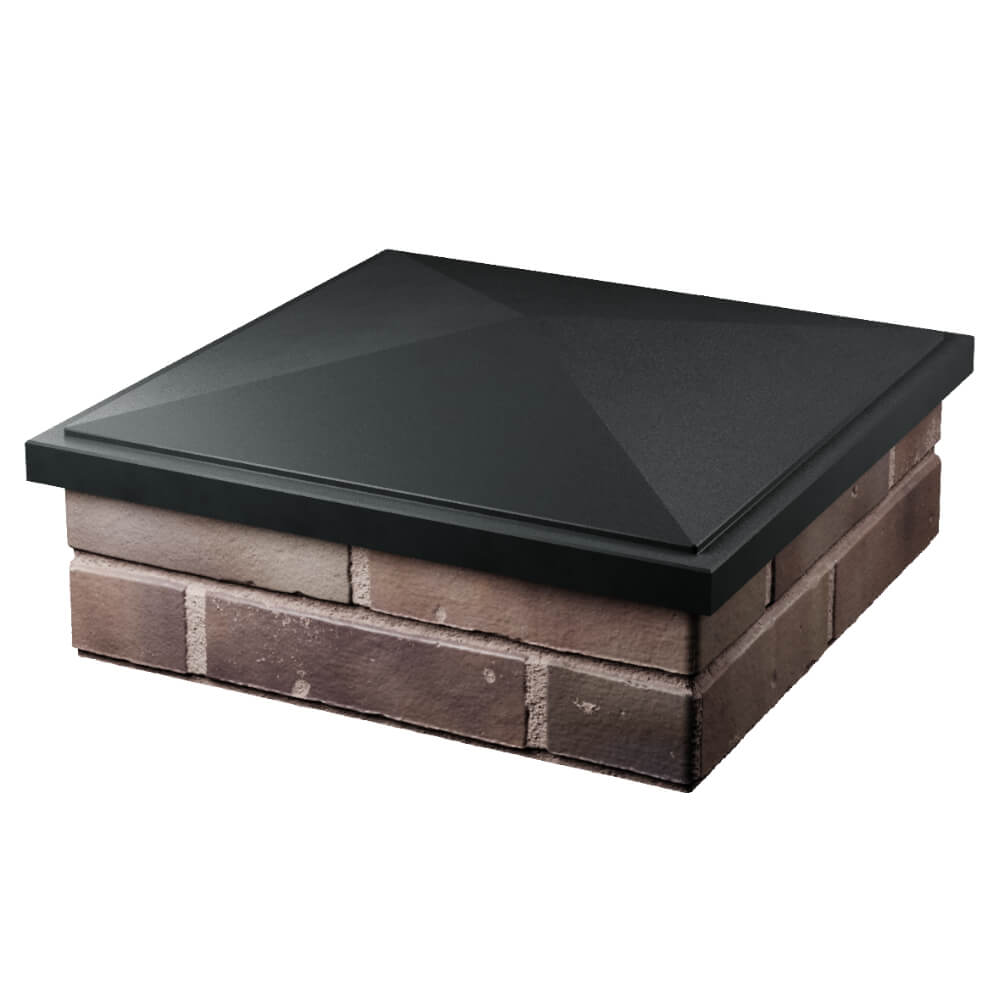 Колпак Zking БонаМоно Черный на столб 2х2 кирпича (515х515, 530х530мм) в Батайске фото