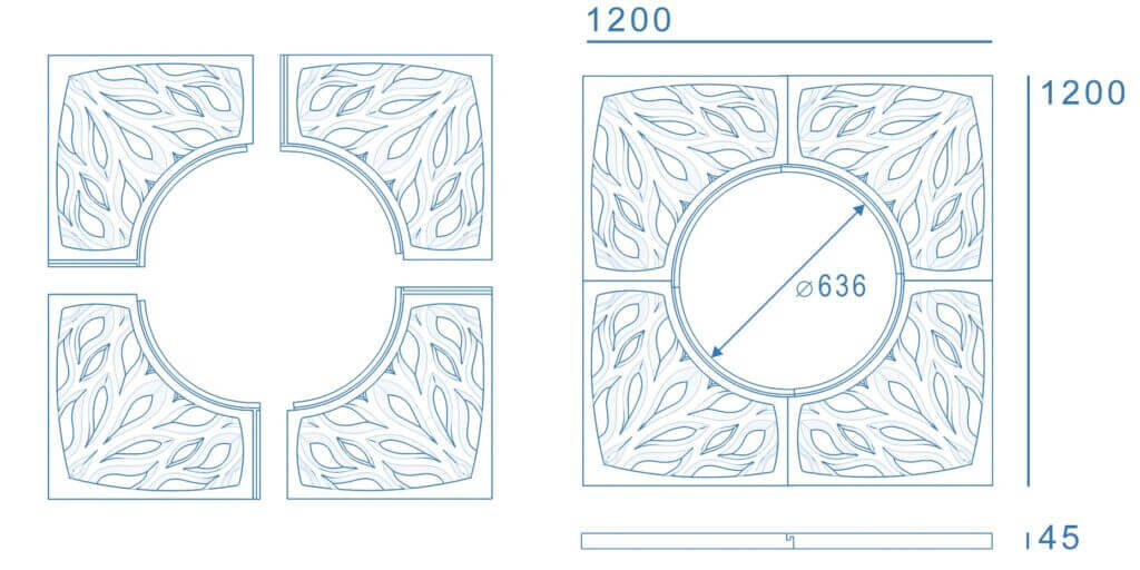Приствольная решетка для дерева ZKING CRUST 1.2х1.2м Черная в Батайске фото