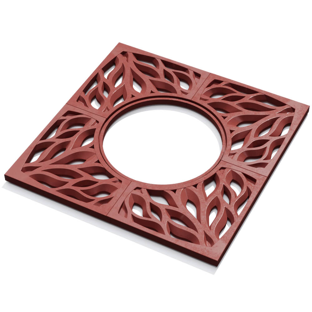 Приствольная решетка для дерева ZKING CRUST 1.2х1.2м Красная в Батайске фото