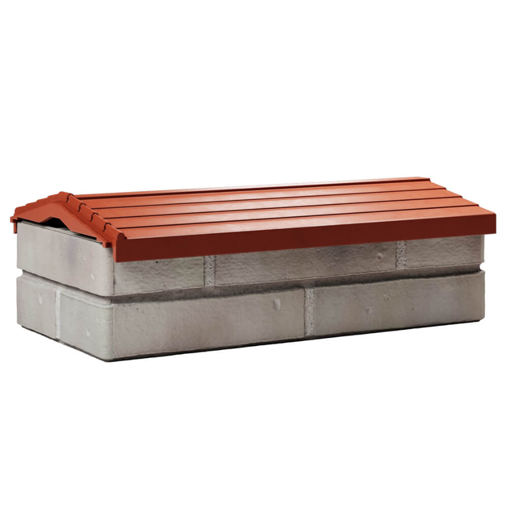 Парапет Zking Бона ХайТек Красный с посадкой на 1 кирпич (200/225/255мм) Батайск фото