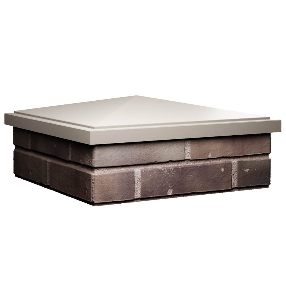 Колпак Zking БонаМоно Бежевый на столб 2х2 кирпича (515х515, 530х530мм) в Батайске фото