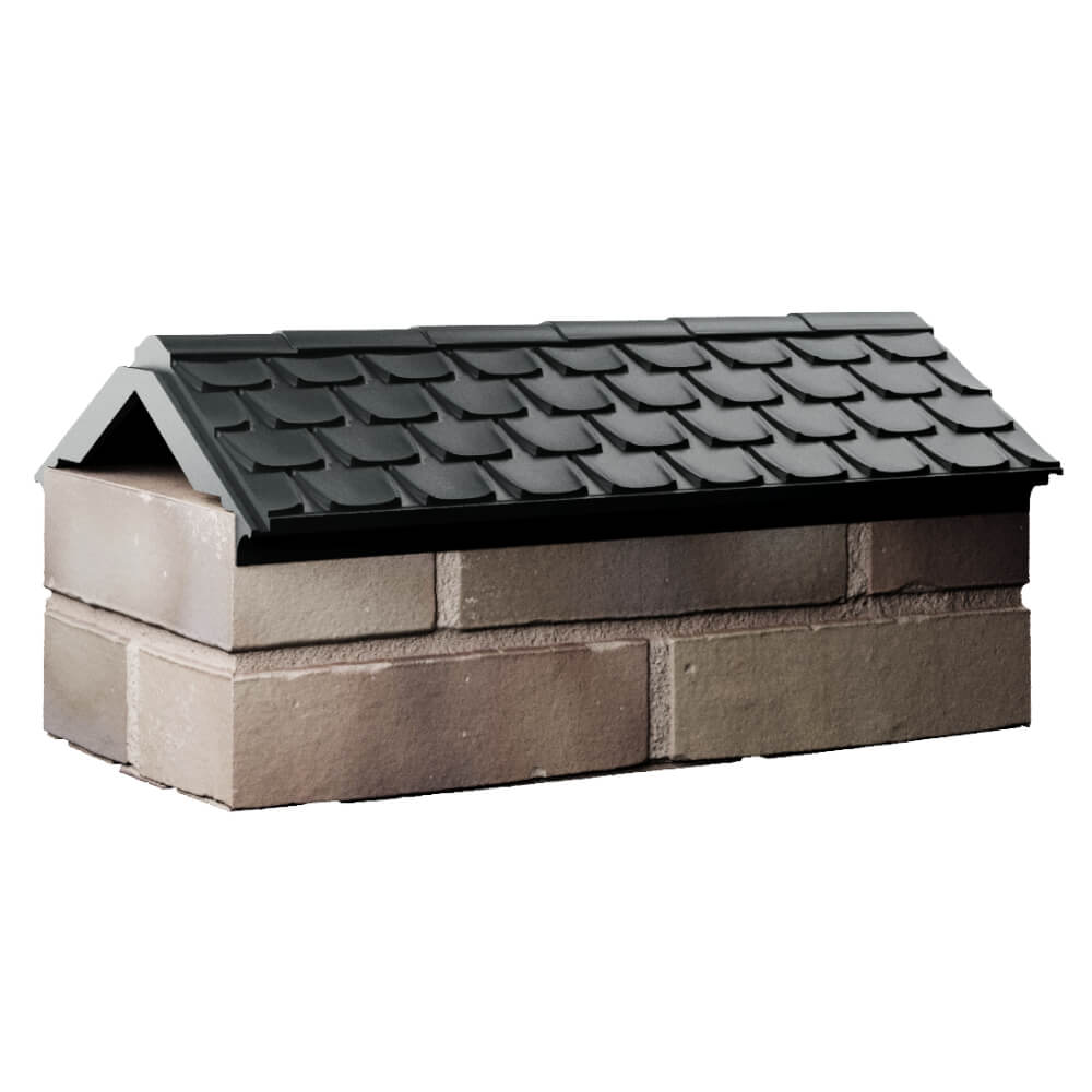 Парапет Zking Эльбрус Черный с посадкой на 1 кирпич (255мм) Батайск фото