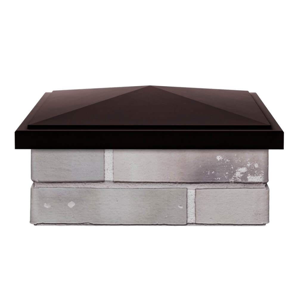 Колпак Zking БонаМоно Коричневый на столб 1.5х1.5 кирпича (385х385, 400х400мм) Батайск фото