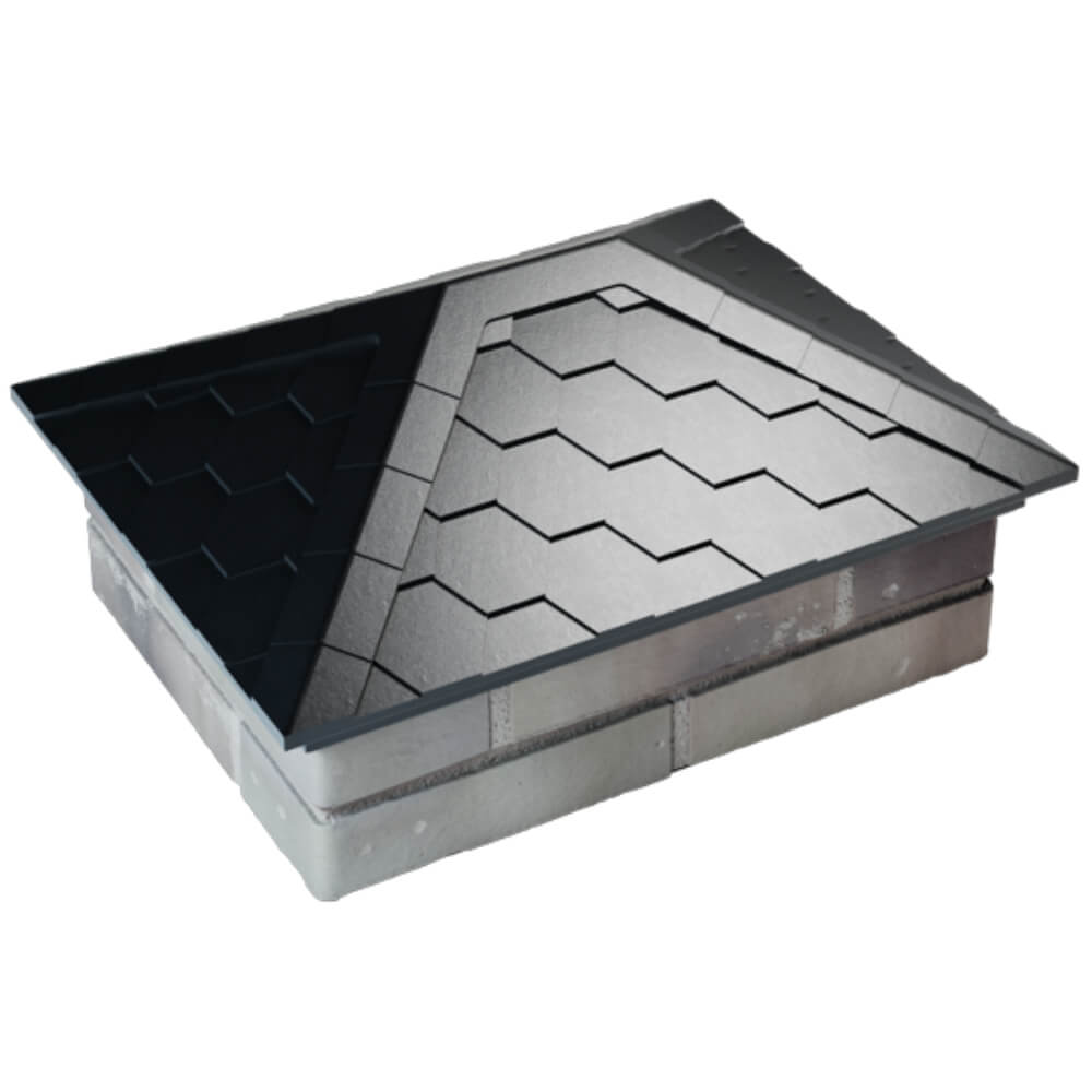 Колпак Zking Эверест Черный на столб 2х1.5 кирпича (520х390мм) Батайск фото