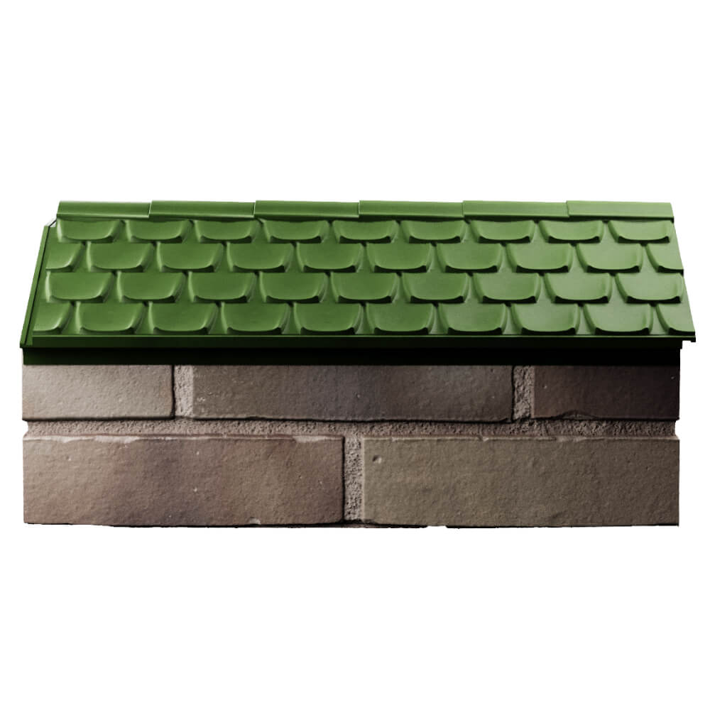 Парапет Zking Эльбрус Зеленый с посадкой на 1 кирпич (255мм) в Батайске фото