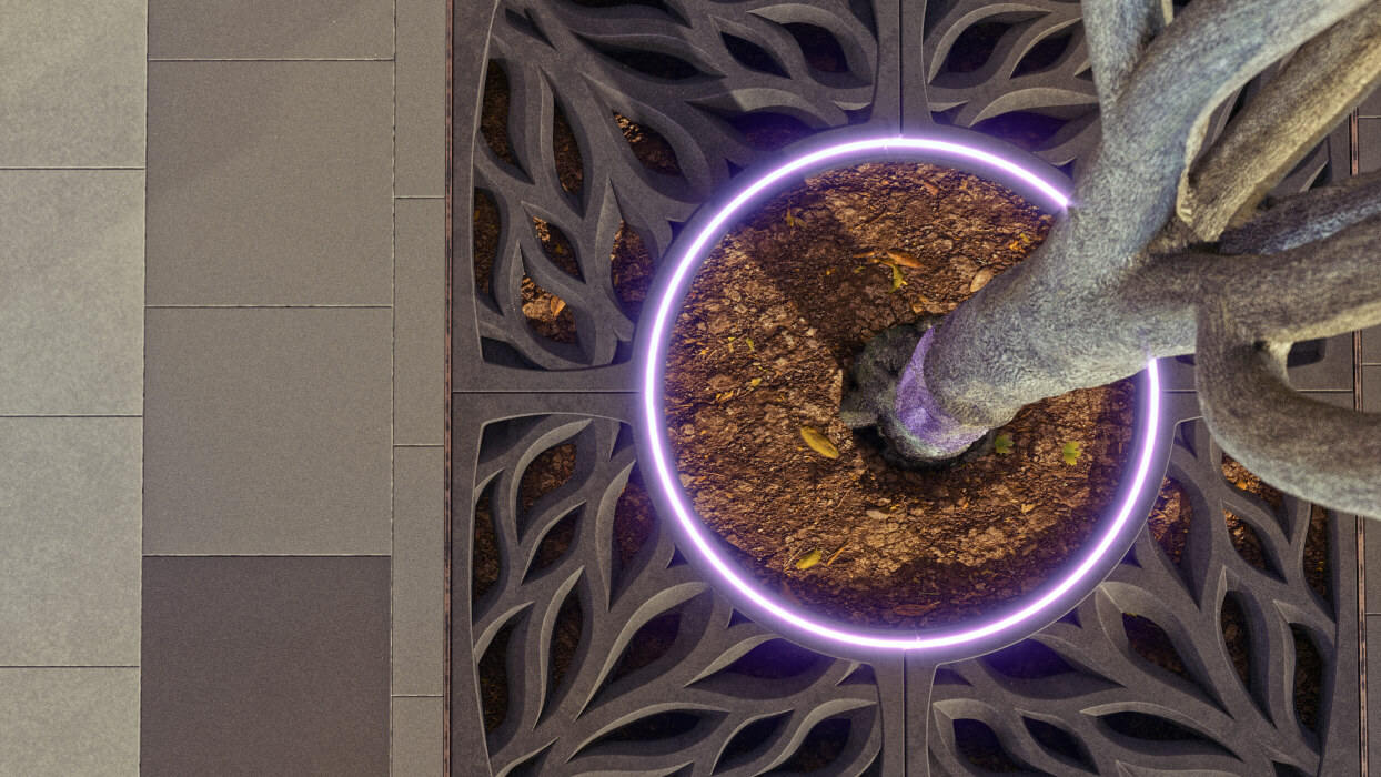 Приствольная решетка для дерева ZKING CRUST 1.2х1.2м Черная в Батайске фото