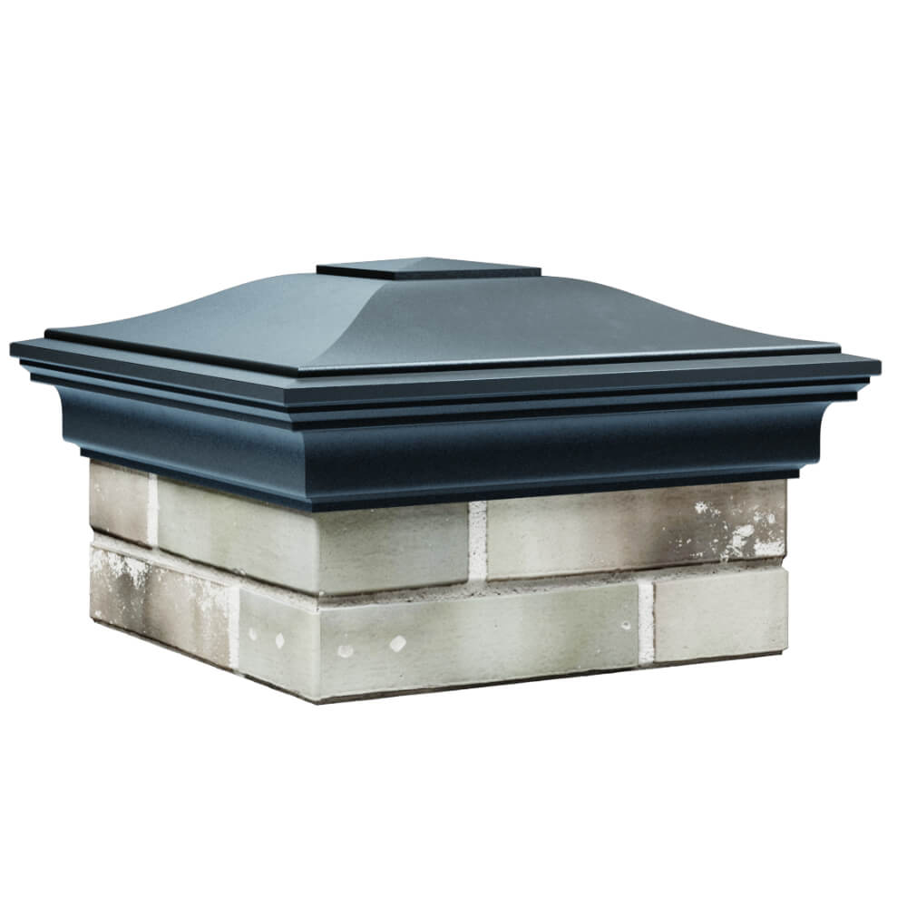 Колпак Zking Монблан Серый на столб 1.5х1.5 кирпича (385х385мм) в Батайске фото