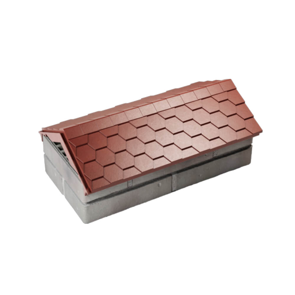 Парапет Zking Эверест Красный с посадкой на 1 кирпич (200/225/255мм) в Батайске фото
