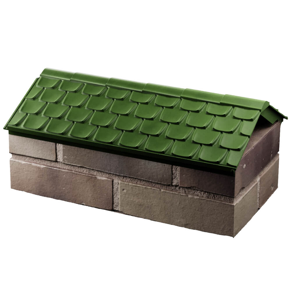 Парапет Zking Эльбрус Зеленый с посадкой на 1 кирпич (255мм) в Батайске фото