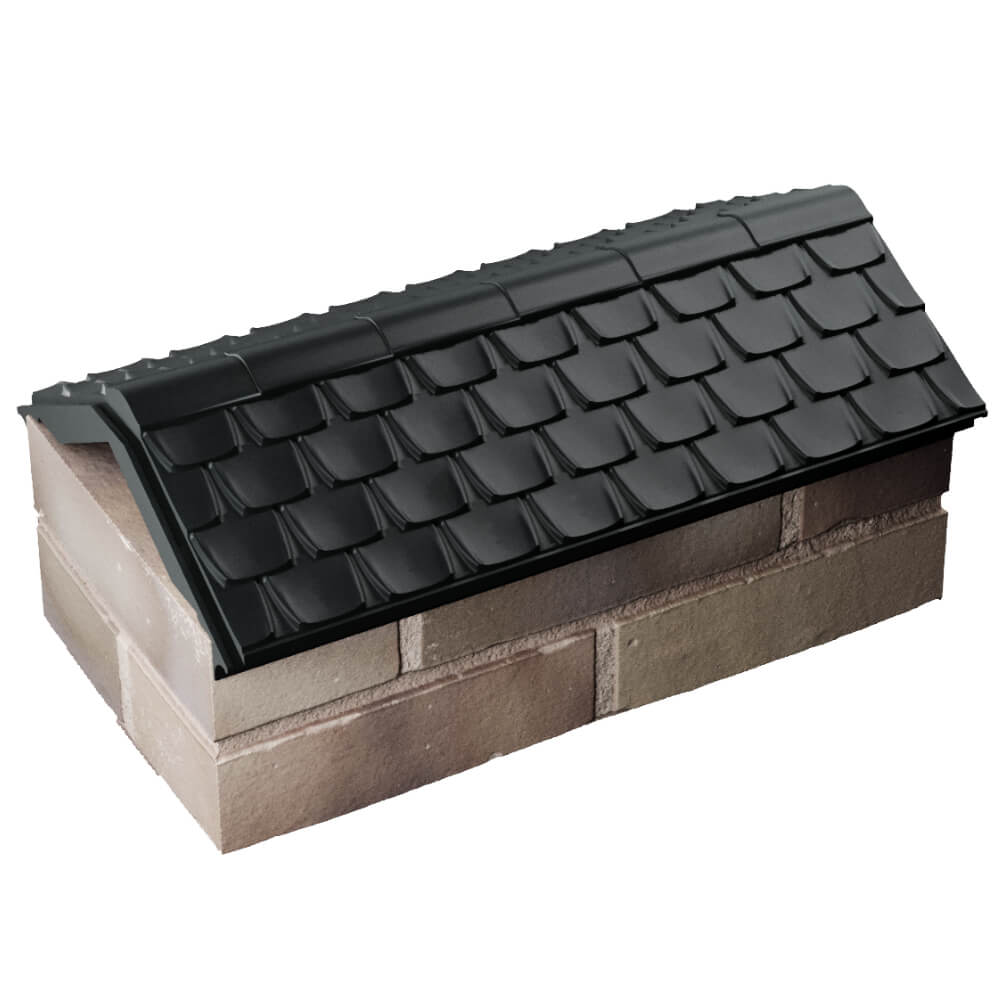 Парапет Zking Эльбрус Черный с посадкой на 1 кирпич (255мм) в Батайске фото