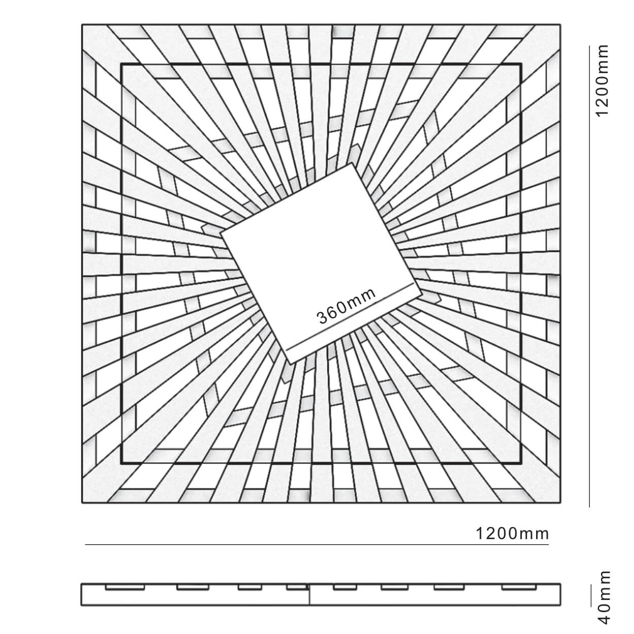 Приствольная решетка для дерева ZKING ATMOSPHERE 1.2х1.2м Черная в Батайске фото