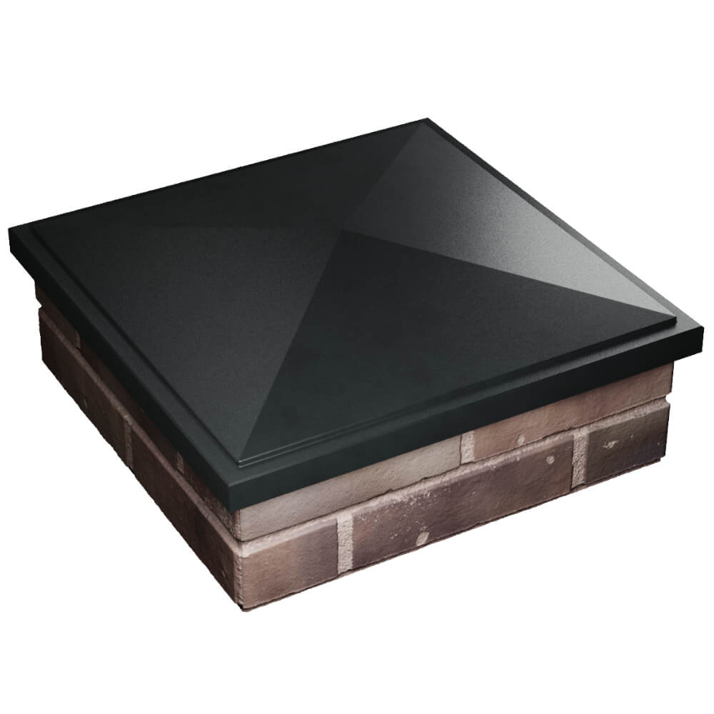 Колпак Zking БонаМоно Черный на столб 2х2 кирпича (515х515, 530х530мм) в Батайске фото