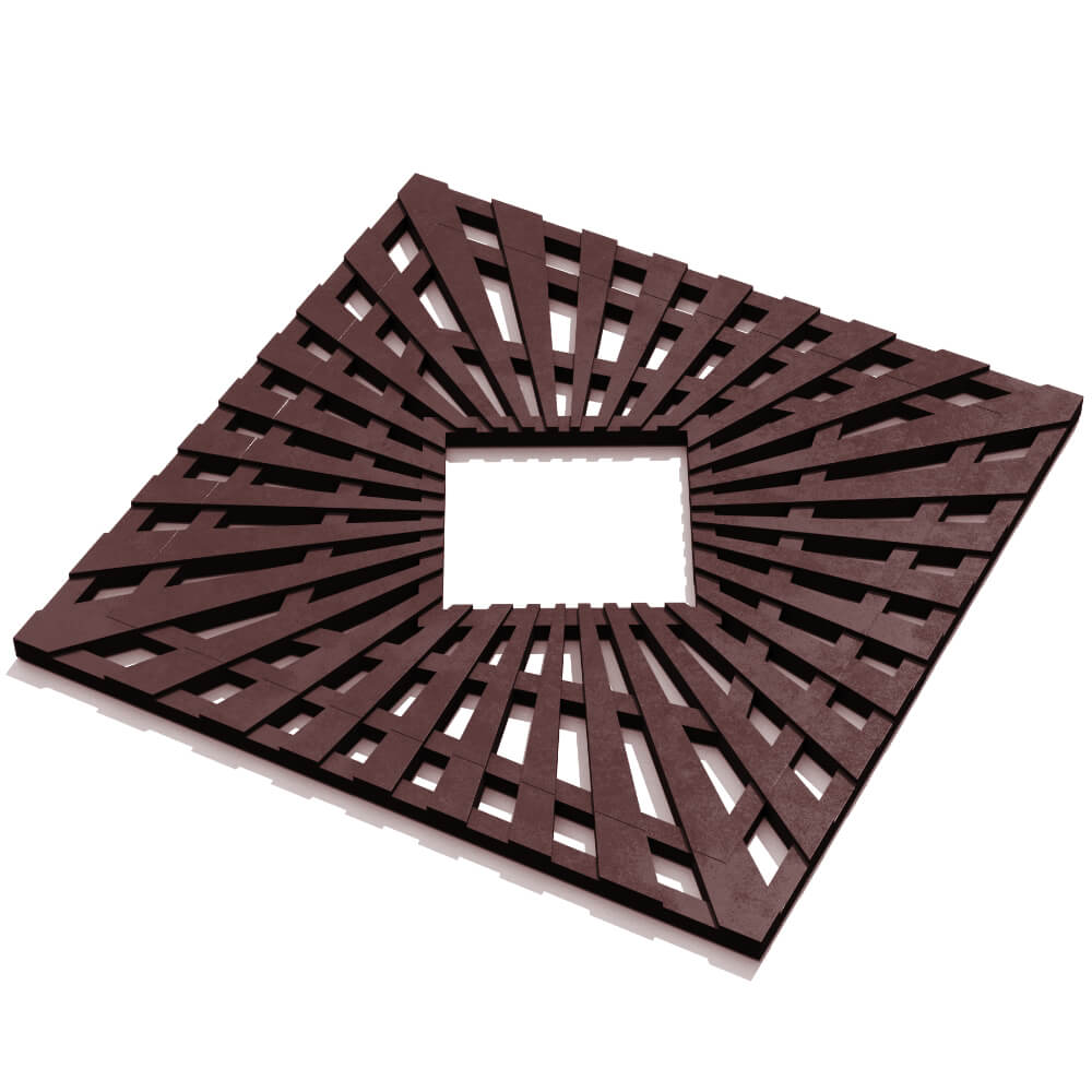 Приствольная решетка для дерева ZKING ATMOSPHERE 1.2х1.2м Коричневая в Батайске фото