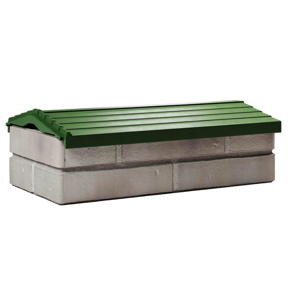 Парапет Zking Бона ХайТек Зеленый с посадкой на 1 кирпич (200/225/255мм) Батайск фото