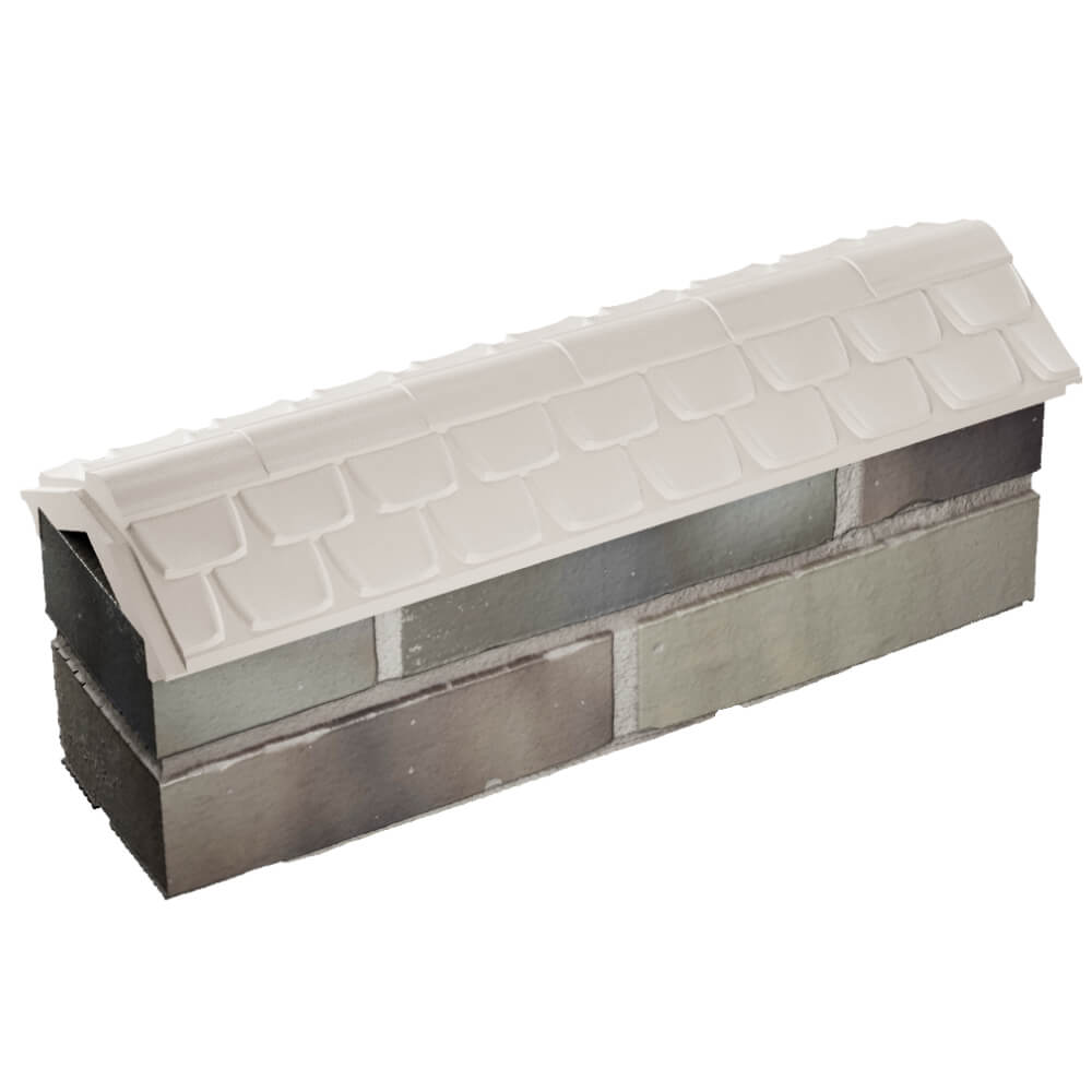 Парапет Zking Эльбрус Бежевый с посадкой на 0.5 кирпича (130мм) в Батайске фото