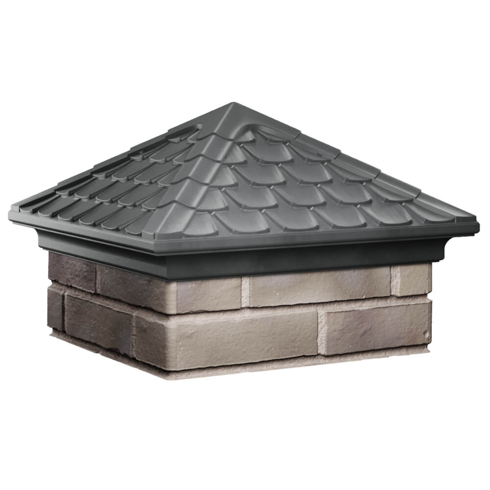 Колпак Zking Эльбрус Серый на столб 1.5х1.5 кирпича (385х385мм) в Батайске фото