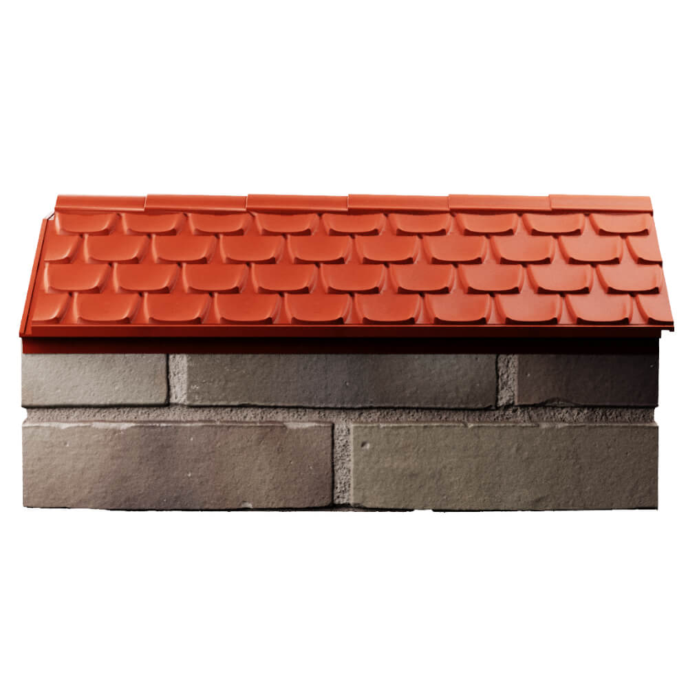 Парапет Zking Эльбрус Красный с посадкой на 1 кирпич (255мм) в Батайске фото